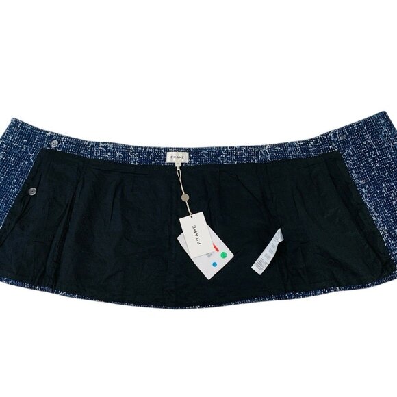 Frame Denim Boucle Mini Skirt Womens Size 4 NWT (MSRP $298) Academia Preppy - Picture 4 of 12